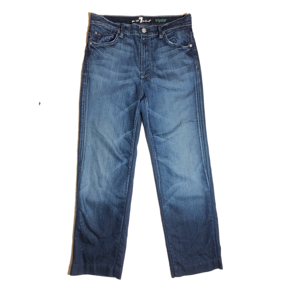 7 for All Mankind Dark Tripster Boyfriend Jeans